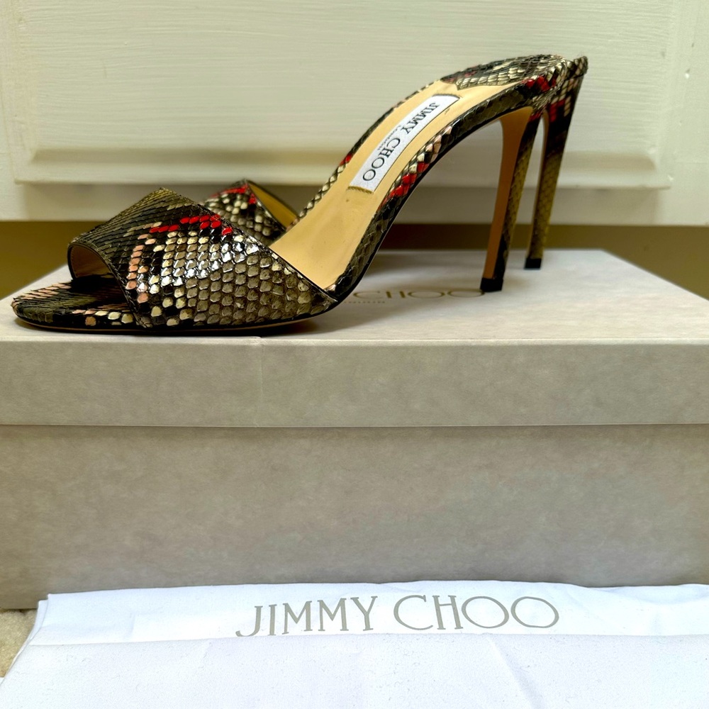 Jimmy Choo Python Mules - image 1